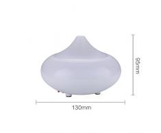 GX Diffuser Ultrasonico Difusor de Aceites Esenciales Electrico Aromaterapia Humidificador Ambientador Aceite Quemador con Cambiar Nightlights para el Espacio Pequeño Blanco