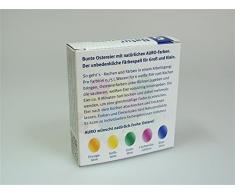 AURO Huevos de Pascua bio de colores naturales - contiene huevos de Pascua color naranja, amarillo, verde, rojo y azul - n.º 500