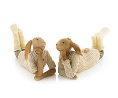 Figura de animal decorativa Musical conejo tumbado figura decorativa Decoración Pascua
