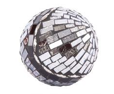 Bola decorativa efecto cristal. (10 x 10 x 10 cm)