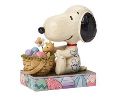 Peanuts de Jim Shore Snoopy figura decorativa de conejo de Pascua