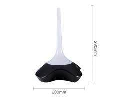 GX Diffuser Aromaterapia Difusores Electricos Ultrasonico Humidificador de Aceites Esenciales Ambientador Electrico con Sensor de Sonido y Apagado Automático Negro