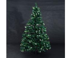Arbol de Navidad Altura 180cm 800 ramas + 56 Piñas Decoracion Arboles Navidades