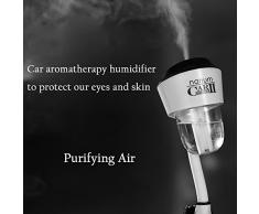 4 en 1 cargador de coche humidificador y difusor de aroma y aire Purify & Dual USB cargador, Megadream® Rotación Portátil Mist humidificador ultrasónico de aceites esenciales aromaterapia vehículos purificador de aire ambientador