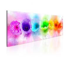 Cuadro en Lienzo 120x40 cm! 1 parte - Impresion en calidad fotografica - Cuadro en lienzo - una pieza flores 020110-78 120x40 cm B&D XXL