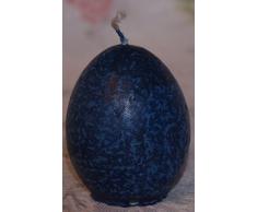 hangefertigte Huevo de Pascua de vela – azul oscuro