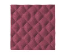Bi-Office Ripple - Tablón de corcho, 20 x 20 cm, color rosa