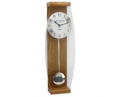 Widdop Bingham - Reloj de pared con péndulo (46 cm, cristal y madera)