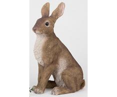 Formano decorativa pintada conejo conejo de Pascua Conejo Figura decorativa naturfaben, 42 cm