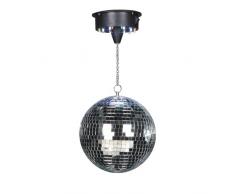 Bola de discoteca con motor y luces LED (funciona a pilas)