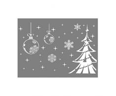 Blanco copo de nieve árbol de Navidad Pegatina de Pared Ventana Decoración extraíble moda vida impermeable Adhesivos Vinilo