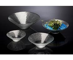 Fuente de cristal DISH GARDEN fuente de cristal plato decorativo cuenco redondo, diámetro 36 cm