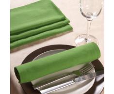 Sancarlos - Servilleta lisa verde - algodón 100% - 50x50 cm - verde