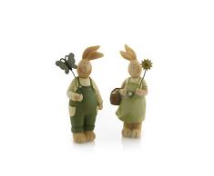 Figura Animal Monsieur conejo debout con mariposa figura decorativa Decoración Pascua