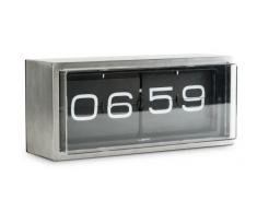 Leff Amsterdam LT15101 - Reloj digital de mesa o pared de acero inoxidable, color negro