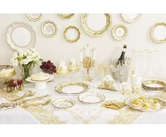 Party Porcelain - Lote de platos desechables (3 diseños, 2 unidades), diseño de platos de porcelana