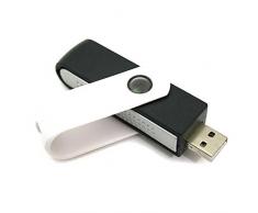 Purificador de aire - TOOGOO(R)Purificador de aire del ambientador de bar del oxigeno ionica USB Ionizador para ordenador portatil Negro + blanco