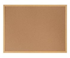 Bisilque - Tablón de pared (corcho y madera, 60 x 90 cm)