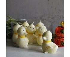 Patito Vela Decoración Pascua 7 pieza estearina Amarillo Oster Vela