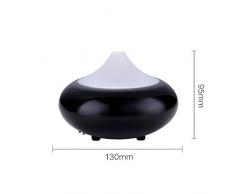 GX Diffuser Ultrasonico Difusor de Aceites Esenciales Electrico Aromaterapia Humidificador Ambientador Aceite Quemador con Cambiar Nightlights para el Espacio Pequeño Negro