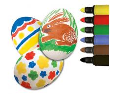 Heitmann Huevos Colores 60008 – malstifte para pintar de Pascua, juego de 6