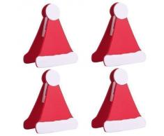 Soporte Gorro de Papá Noel Rojo de Tarjeta de Lugar / Nombre para Mesa
