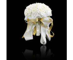 Ramo Rosa Flor Artificial Para La Boda Novia Dama Nupcial Muchachas
