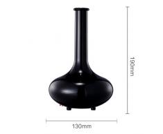 GX Diffuser Ultrasonico Aromaterapia Aceites Esenciales Difusor Aromas Humidificador Ambientador con Luces LED Color y Apagado Automático Negro