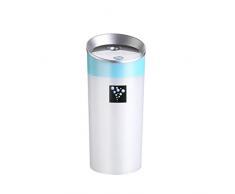 zolimx Coche familiar gastos anión humidificador purificador ambientador con USB interfaz aire (Azul)