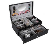 Songmics Caja Joyero caja de almacenamiento JWB11B