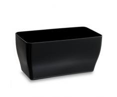 VECA Living - Jardinera, 26x13x12,7h cm, color negro