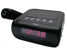 Adler AD 1120 - Reloj despertador con proyector, color negro