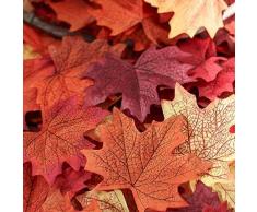 150 Hojas de Arce Otoño Papeles Artificiales Multicolor Decoración para Boda Fiesta Escaparate