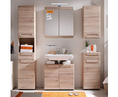 trendteam 132441090 Malea - Armario con espejo para baño (65 x 70 x 15 cm)