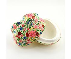 4 "x 3" Pintada a mano de madera figura decorativa de conejo de Pascua