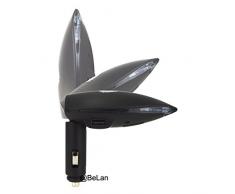 Purificador del Aire del Coche Auto Limpiador de Aire Mini Ambientador Portátil Coche Ionizador Filtro de Aire, Eliminar el Polvo Polen Humo PM2.5 Benceno Olor - Ideal para Automóvil o RV y Coche Regalo (Negro)