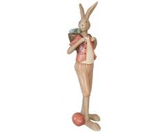 6pr1047 Clayre & Eef – decoración Pascua – Figura – Conejo – maschioca. 9 x 7 x 25 cm