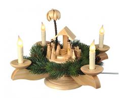 Albin Preissler - para montar de Arte - de adviento en forma de candelabro, colour blanco y negro - nacimiento de Cristo