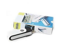 Purificador de aire - SODIAL(R)Purificador de aire del ambientador de bar del oxigeno ionica USB Ionizador para ordenador portatil Negro + blanco