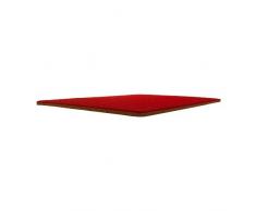 Tablón de corcho con fieltro tapizado, color rojo rojo