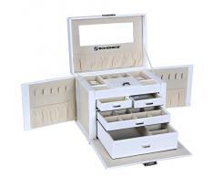 Songmics Caja Joyero Caja para joyerías Organizador JBC212W