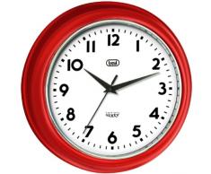 Trevi 3315 - Reloj de pared diseño retro años 60`s de 33cm – Color rojo