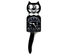 Kit-Cat - Reloj de péndulo (estilo decoración americana), diseño de gato, color blanco y negro