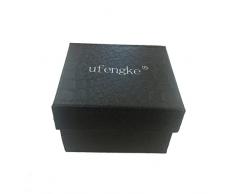 ufengke® exquisita binario impermeable llevó reloj de pulsera electrónico,rectángulo de línea de silicona reloj de pulsera muñeca banda,azul