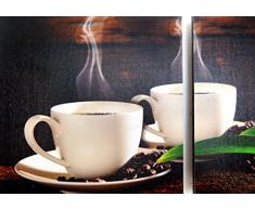 RELOJ DE PARED DISENO GRANO DE CAFÉ 3PZS + 2 IMAGEN - CUARZO - Tinas Collection