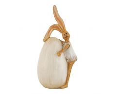 Clayre & Eef 6pr0486 decorativa Decoración figura Conejo Pascua Conejo con EI aprox. 16 cm