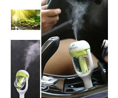 VANKER Mini purificador del aire del ambientador limpiador esencial del difusor del aceite del coche auto humidificador Verde