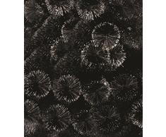 Árbol de Navidad artificial NEGRO - Original con purpurina efecto BOLA - 1m80 de altura - Pie de metal - calidad superior