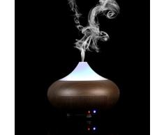 Lagute Bois Serie Woodgrain Difusor, humidificador, ambientador de madera, oscuro, Kürbisformig