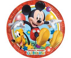 Mickey Mousse - Juego de platos para cumpleaños, 8 unidades (Procos 6616131)